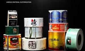 Custom Printed Self-Adhesive Waterproof Art Paper Label Roll Durable Packaging for Bottle Waterproof Stickers