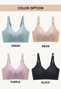 Soutien-gorge d'allaitement respirant sans fil en pur coton, couvrant, grande taille, vente en gros - Product Image 5