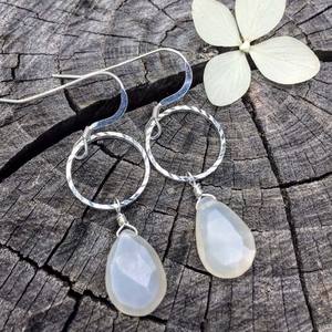 Pendientes Colgantes de Latón Estilo Vintage Suryan Saini, Alta Calidad, 9x12 mm, Piedra Lunar Renacida en Forma de Gota de Agua, para Compromiso, para Adolescentes - Product Image 6