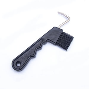 Outil d'équipement de toilettage de cheval de qualité originale pic à sabot de cheval avec manche en plastique et brosse brosse à sabot - Product Image 4