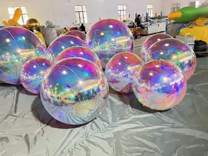 2024 New Arrival China Factory Custom Large Inflatable Disco Mirror Balloon Inflatable Mirror Ball For Advertising Sphere Orbs