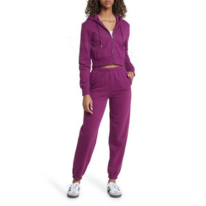 Vente directe d'usine, ensembles de sweats à capuche légers pour femmes grandes tailles, 100% coton, dernier design en stock - Product Image 1