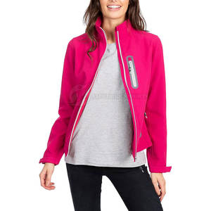 Vestes Softshell pour femmes sur mesure, en coton uni teint, respirantes, à séchage rapide, imperméables - Product Image 4