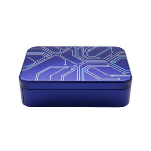 Boîte en fer blanc carrée sur mesure, emballage écologique imprimé pour le savon, les soins personnels et l'artisanat - Product Image 2