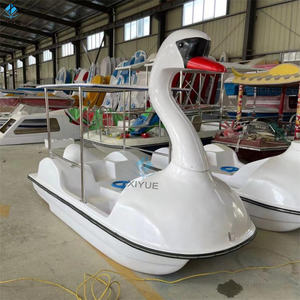 Barco de Pedales Swan para 4 Personas, de Fibra de Vidrio, con Remo de Pato, para Niños y Adultos, Entretenimiento Acuático y Turismo <span class=keywords><strong>en</strong></span> Lagos, a Precio Económico - Product Image 2