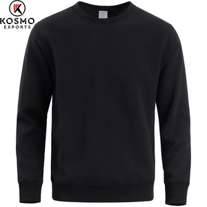 Pull Oem de haute qualité en coton à col rond uni, sweat à capuche personnalisé, sweat-shirt à col rond - Product Image 2