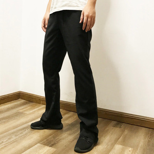 Pantalon de survêtement évasé pour homme Pantalon de survêtement baggy à jambe large personnalisé avec poche Pantalon de survêtement taille moyenne à jambe droite en éponge française surdimensionné - Product Image 4