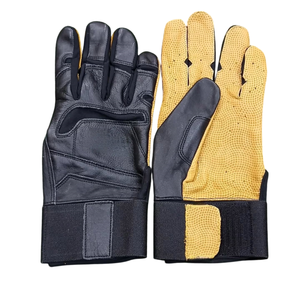 Profesional Infield Correa larga puño cuero hecho béisbol guantes de bateo ajustable adulto joven personalizable ligero - Product Image 1