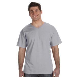 Camiseta Transpirable con Cuello en V para Hombre, 100% Algodón, Diseño Personalizado, Tela Oxford de Alta Calidad, Manga Corta - Product Image 5