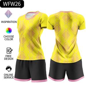 Conjunto de Uniforme de Fútbol Femenino Sublimado Personalizado 2025, Uniforme de Entrenamiento Transpirable para Mujeres y Niñas con Impresión de Logotipo y Color Personalizado - Product Image 6