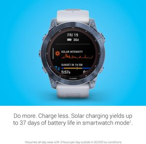 Fenix 7X zaffiro solare, Smartwatch avventura, w/capacità di ricarica solare, robusto orologio GPS all'aperto, Touchscreen - Product Image 3
