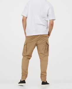 Pantalons de survêtement amples et surdimensionnés pour hommes, en coton, en velours côtelé, coupe-vent, respirants, avec cordon de serrage - Product Image 2