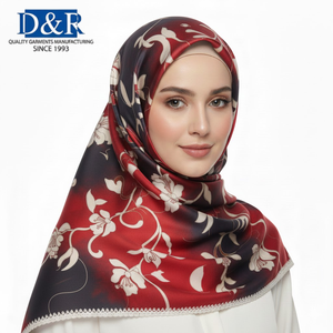 Top Seller Ombre Gradient Silk Cotton Denim <b>Scarf</b> Colorful <b>Ethnic</b> Hijab <b>Shawl</b> Multi-tone Unisex Silk Wrap OEM Malaysia Factory - Product Image 1