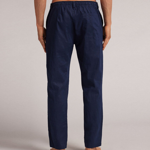Pantaloni in <span class=keywords><strong>lino</strong></span> e cotone pantaloni con coulisse per <span class=keywords><strong>uomo</strong></span> pantaloni in tessuto su misura Casual <span class=keywords><strong>da</strong></span> <span class=keywords><strong>uomo</strong></span> tasche pantaloni sostenibili vestiti <span class=keywords><strong>da</strong></span> <span class=keywords><strong>uomo</strong></span> - Product Image 6