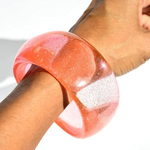 Mode Acrylique Résine Bracelet Bracelet Exagéré Géométrique Carré Chunky Acrylique Bracelet Multicolore Bracelets Bijoux - Product Image 1