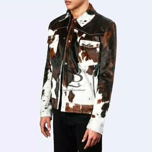 Nouvelle mode de vestes chaudes d'hiver en cuir de vachette veste en cuir de vachette de haute qualité pour hommes de différentes tailles. - Product Image 5