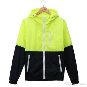 Nuevas chaquetas cortavientos a prueba de agua para hombre, chaquetas de lluvia con cremallera resistente al agua con capucha para hombre - Product Image 6