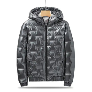 Chaqueta acolchada para hombre OEM hecha a medida al por mayor, resistente al viento, material de alta calidad con colores personalizados, talla y logotipo, chaquetas - Product Image 1