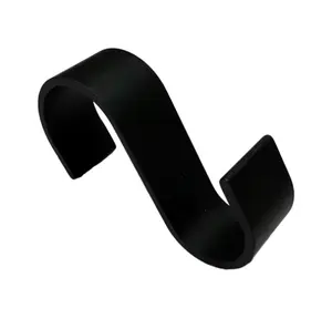 Black Anodised Aluminum Alloy S-Hook for Secure Attachment in Style