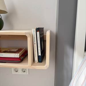 Mesita de Noche Flotante Moderna de Madera con Cajón de Almacenamiento, Hecha a Mano, Ecológica, para Dormitorio, Sala de Estar, Oficina en Casa, Muebles Personalizados - Product Image 2