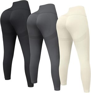 Leggings de yoga pour femmes sur mesure de haute qualité couleur unie taille élastique taille moyenne Type pour entraînement de fitness quantité minimale de commande bas à vendre - Product Image 3
