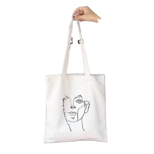 Sacs fourre-tout en toile de coton imprimé de logo personnalisé en gros d'usine avec la conception de modèle de point Bonnes Promotions de stockage de cadeau d'achats! - Product Image 4