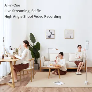 Doxg pink ring light high angle shot content creator stand kit selfie stick supporto per telefono sopraelevato treppiede sopraelevato con luce a led