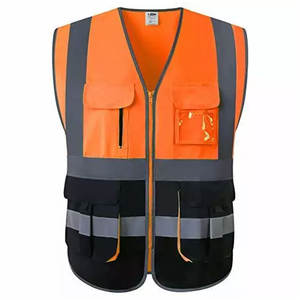 Nouveau design en gros meilleure qualité gilet réfléchissant de travail haute visibilité gilet de travail respirant avec logo personnalisé - Product Image 1