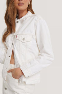 <b>Women's</b> Custom <b>White</b> <b>Denim</b> <b>Jacket</b> With Turn-Down Collar Winter Embroidered Motorcycle Pattern ODM OEM Cotton Filled Coat - Product Image 4
