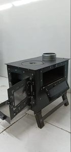 Estufa Portátil de Leña para Camping Dorello, Acero Negro, para Uso en Tiendas de Campaña y Caravanas - Product Image 3