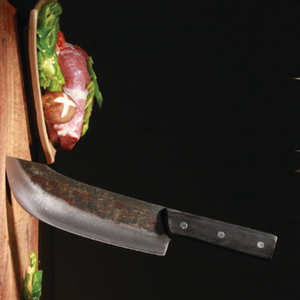 Ensemble de couteaux de chef en acier au carbone de haute qualité de 8 pouces fait à la main couteau de coupe de légumes de cuisine personnalisable avec gaine en cuir - Product Image 3