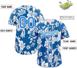 Camiseta Deportiva Sublimada Directo de Fábrica, Diseño Personalizado con Botones, Impresión Digital, Conjunto de Ropa Deportiva Personalizada de Béisbol - Product Image 5
