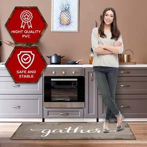 Tappeto Antifatica da Cucina Oversize 20x55 in PVC e PU Intrecciato con Motivo Originale per Stare in Piedi - Product Image 6