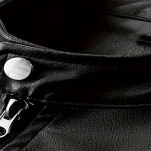 Chaqueta de Cuero para Hombre de Alta Calidad, Color Negro, Cierre de Cremallera Delantero, Cuatro Bolsillos, Estilo Casual, Abrigo de Cuero Cálido para Invierno para Adultos - Product Image 5