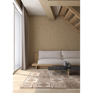 Tapis en laine afghane classique géométrique Manifest Gold, noué à la main, 9x12, pour la décoration de la maison, du salon et de la voiture RE-1162 - Product Image 5