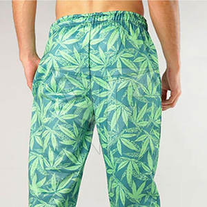 กางเกงกีฬาผู้ชายผ้าคอตตอนทรงหลวมระบายอากาศได้ดีสีพื้น - Product Image 6