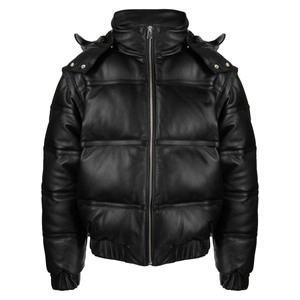Veste d'Hiver Taille Personnalisée pour Hommes Manteau en Faux Cuir PU Original de Haute Qualité Broderie Style Moto Grande Taille Vente en Gros - Product Image 1