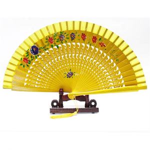 Venta caliente Festival español Mujeres ventilador de mano de madera para decoración de boda cumpleaños Regalos Para el hogar - Product Image 4