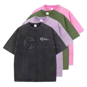 Camisetas lavadas de copos de nieve personalizadas Nuevo estilo 2025 Camisetas lavadas de copos de nieve OEM y ODM disponibles - Product Image 1