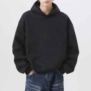 Nuevo diseño Hombres Sudaderas con capucha Algodón Peso pesado French Terry Oversized Streetwear Fit Drop Shoulder Blank - Product Image 1