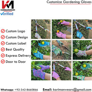 Prix de gros, fabrication sur mesure, service OEM ODM, best-seller, gants de jardin en cuir de vache, créez vos propres gants de jardin par KARIMAN MANUFACTURING - Product Image 5