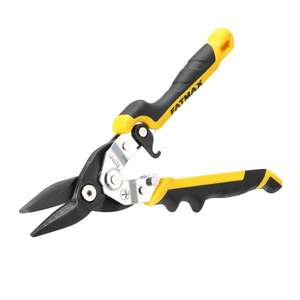 Cisailles d'aviation Stanley FATMAX ERGO 250 mm, poignée jaune, coupe droite, outil manuel - Product Image 1