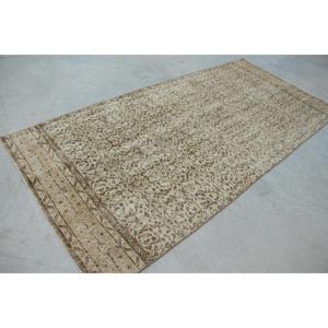 Alfombra Vintage Grande de 4.7x9.8 pies, Alfombra Turca Marrón Ombré - Product Image 3