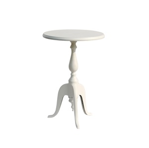 Meubles de salon Table ronde avec argent poli Table d'appoint décorative Décor de bureau Table basse polie - Product Image 2