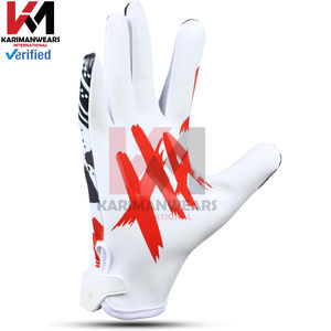 Guantes de Fútbol Americano de Diseño Personalizado Profesional, Tallas para Adultos y Niños, Agarre Antideslizante en la Palma, Guantes de Rugby para Exteriores, Fabricante - Product Image 4