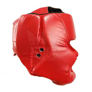 Protector Facial de Cuero Personalizado para Entrenamiento de MMA y Lucha Libre con Logotipo Personalizado - Diseño Ligero y Transpirable - Product Image 5