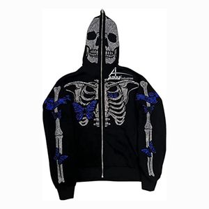 Créez votre propre sweat-shirt à capuche entièrement zippé avec pierre imprimé. Vêtements d'hiver décontractés avec Logo OEM - Product Image 1