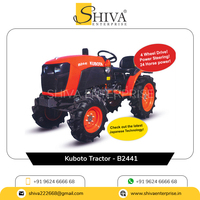 3 Cylindres Refroidi Par Liquide 1123 cc Capacité 24HP Moteur Machines Agricoles 4WD Kubota B2441 Tracteur Agricole au Meilleur Prix