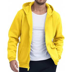 Sweat à capuche d'hiver en coton épais à fermeture éclair 400GSM Oversized Streetwear Design Custom OEM ODM Factory Manufacturing - Product Image 3