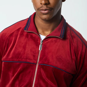 ชุดวอร์มกันลมผู้ชาย ฤดูหนาว สีพื้น สวมใส่สบาย ทรงปกติ เป็นมิตรกับสิ่งแวดล้อม ระบายอากาศได้ดี ดีไซน์ซิป - Product Image 3